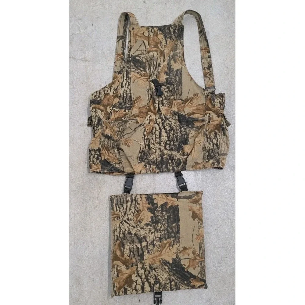 Commander Realtree Oak Cut-N-Run Turkey Vest Camo Seat Cushion Size Larrge XL‎